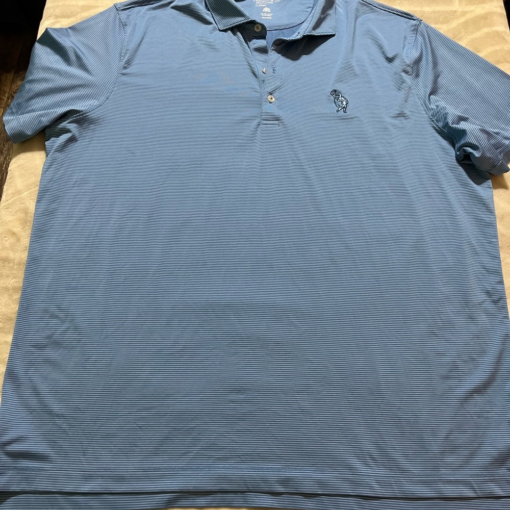 johnnie-O Light Blue Polo Shirt XL